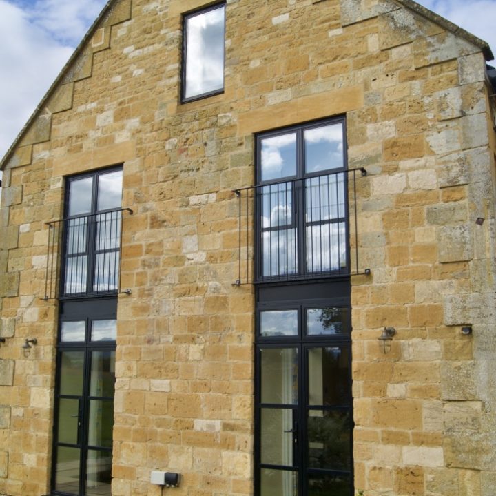 Aluco Exterior Steel Look Double Door Juliette Balcony 1 (1)